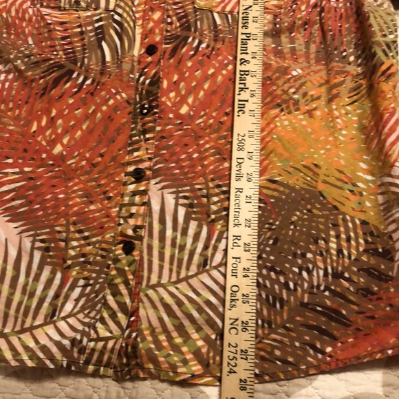 Liz Claiborne Linen Safari Style Shirt - Picture 4 of 6